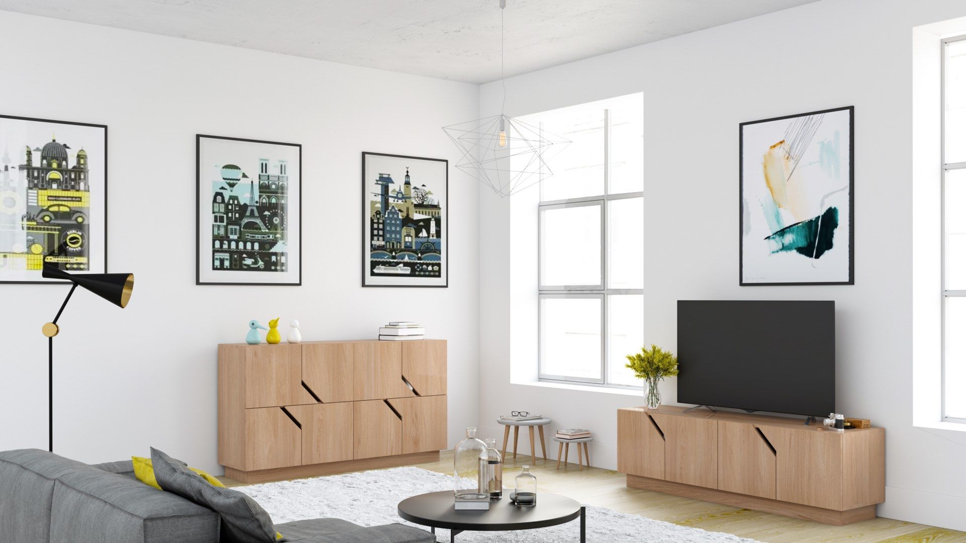 Березовый шкаф с распашными дверями Radis Лабиринт ARCH-00093147 - Вид №3