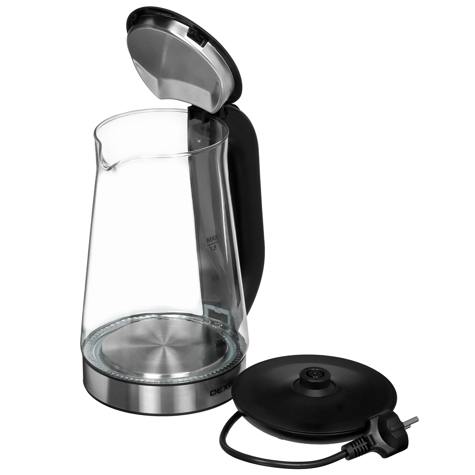 9072289 Электрочайник DEXP EK-12GJB черный STDN-0139406 - Вид №4