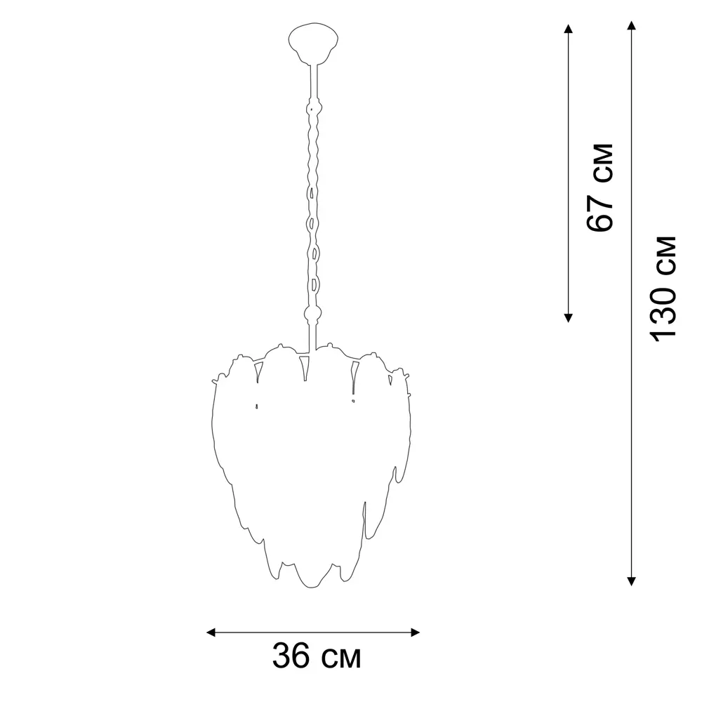 Vitaluce Лея — потолочная люстра с 5 плафонами для современного интерьера 89385338 STLM-1456498 - Вид №10