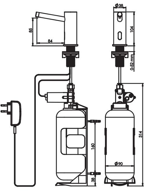 Бесконтактный дозатор для мыла Presto 52043 52043.0 - Вид №1