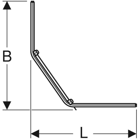 558.203.00.1 Пятиугольный передний элемент Porsgrund Showerama 10-5 Geberit  - Вид №2