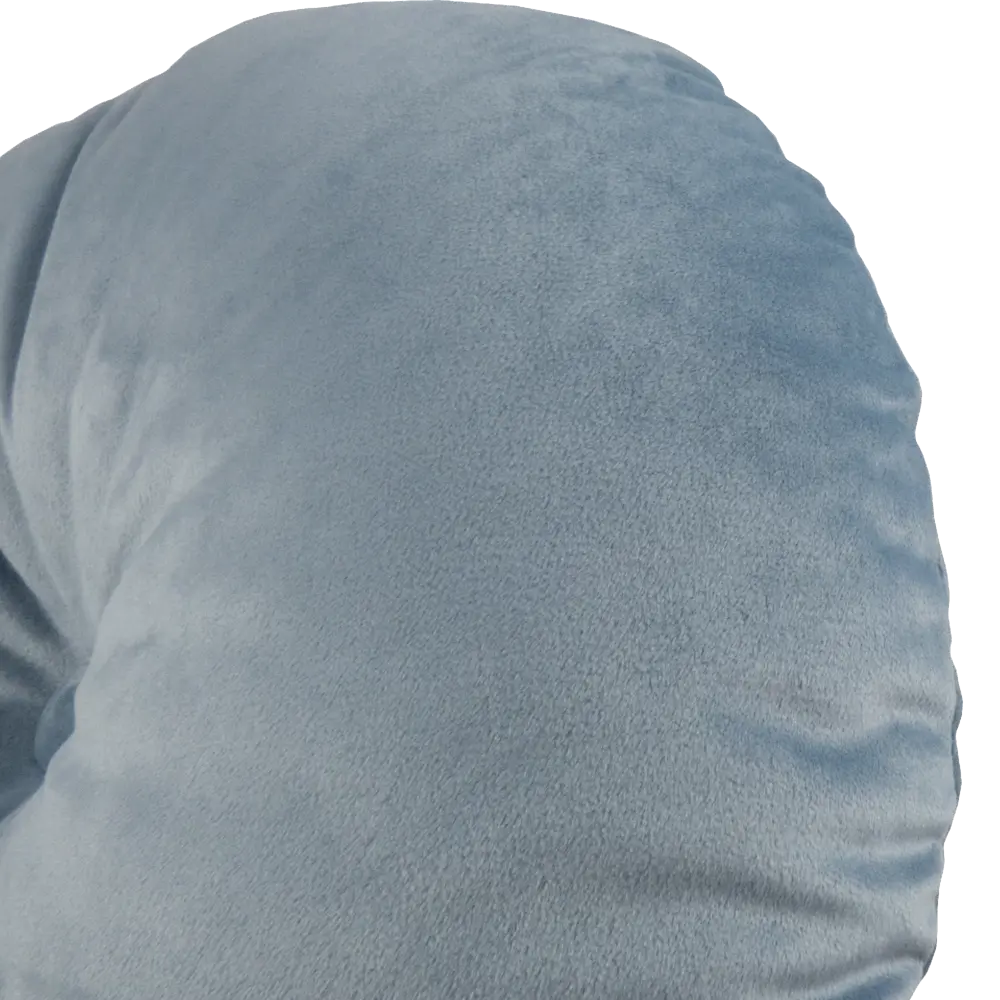 Подушка круглая Ø45 см цвет серо-голубой 82675608 STLM-2174146 LINEN WAY  - Вид №2