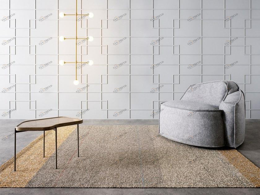 Kasthall Прямоугольный коврик в полоску  46630 