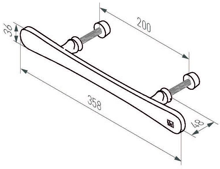 Dauby Металлическая ручка Pure® 14901 - Вид №1