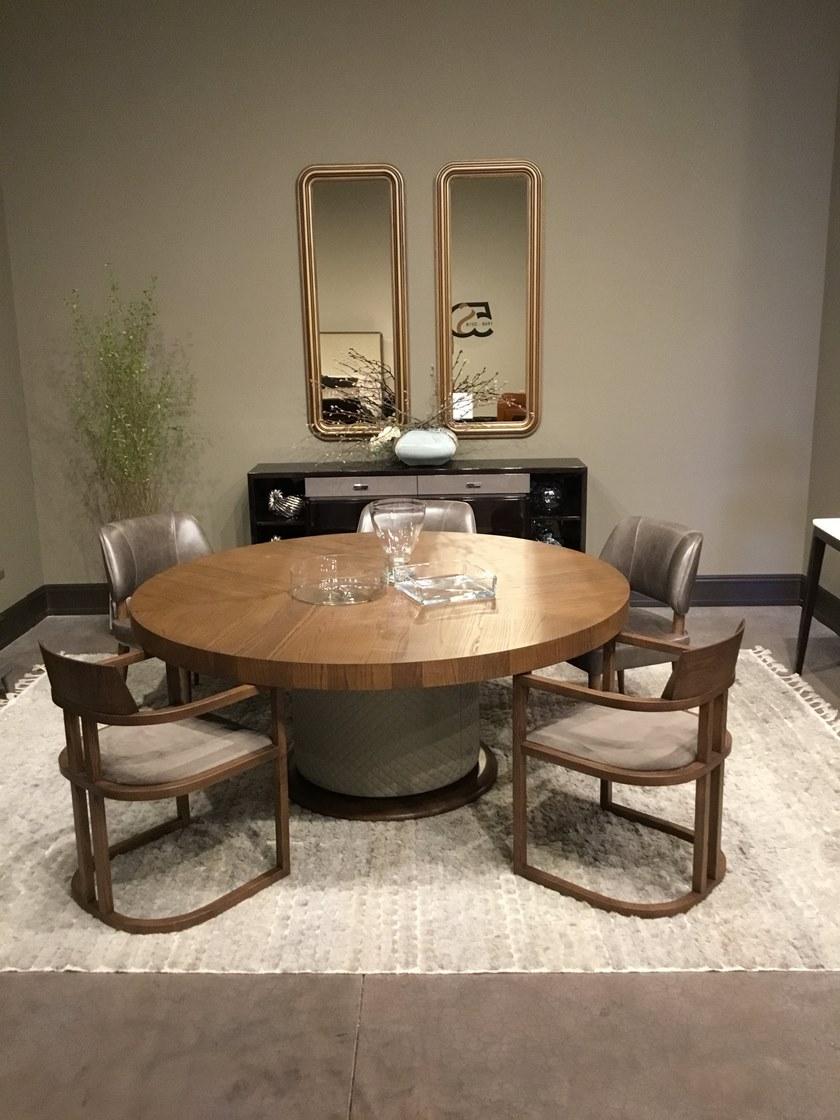 SELVA Круглый обеденный стол из фанерованной древесины  3165  - Вид №6