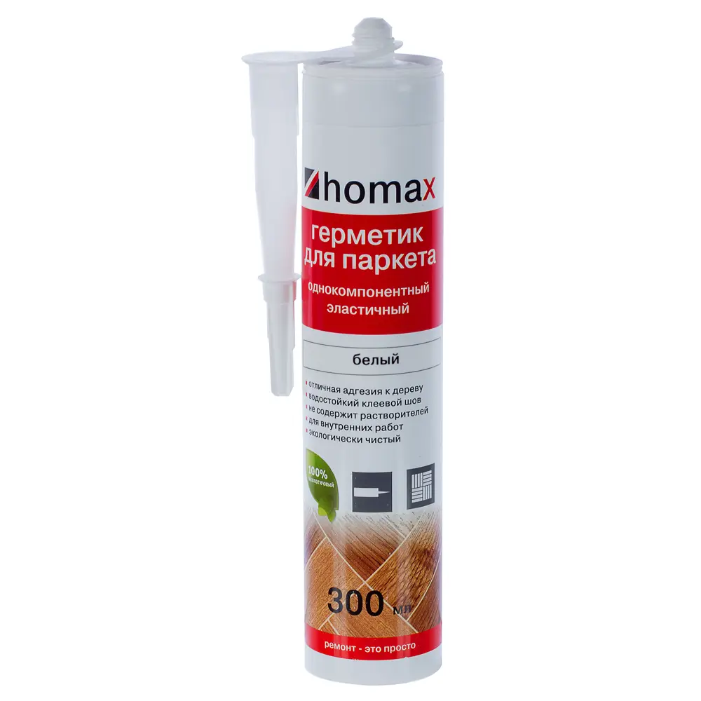 Герметик Homax для паркета 300 мл цвет белый 12777722 STLM-2014390 Santreyd 