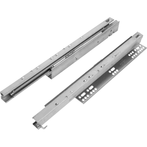 Направляющие скрытого монтажа FIRMAX плавного закрывания 450 мм, металл, цвет серый
