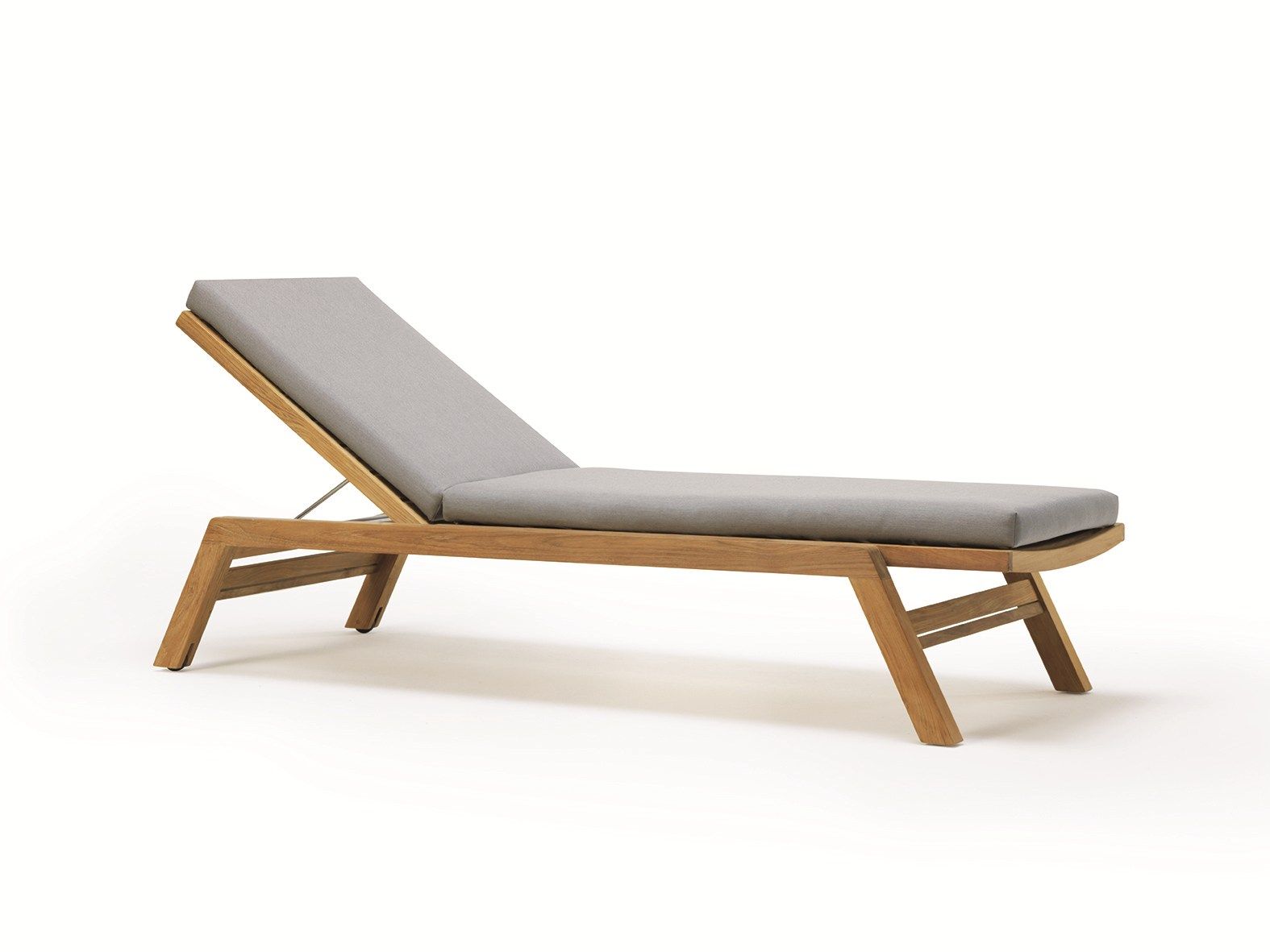 Садовая кровать с откидной спинкой из тикового дерева с колесами Ethimo Costes ARCH-00097028 - Вид №18