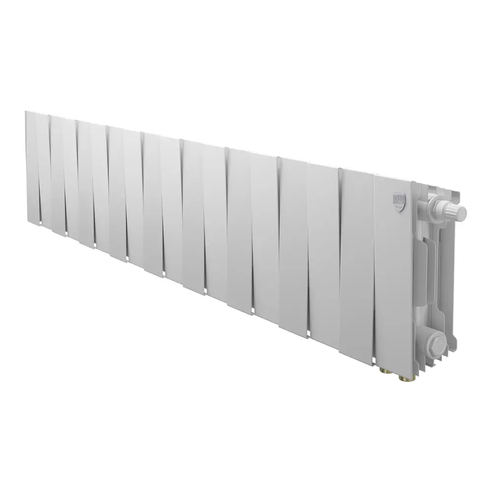 Радиатор секционный Royal Thermo PianoForte VDR80 200/10 18 секций нижнее правое подключение биметалл белый 89408783 STLM-2120130  - Вид №1