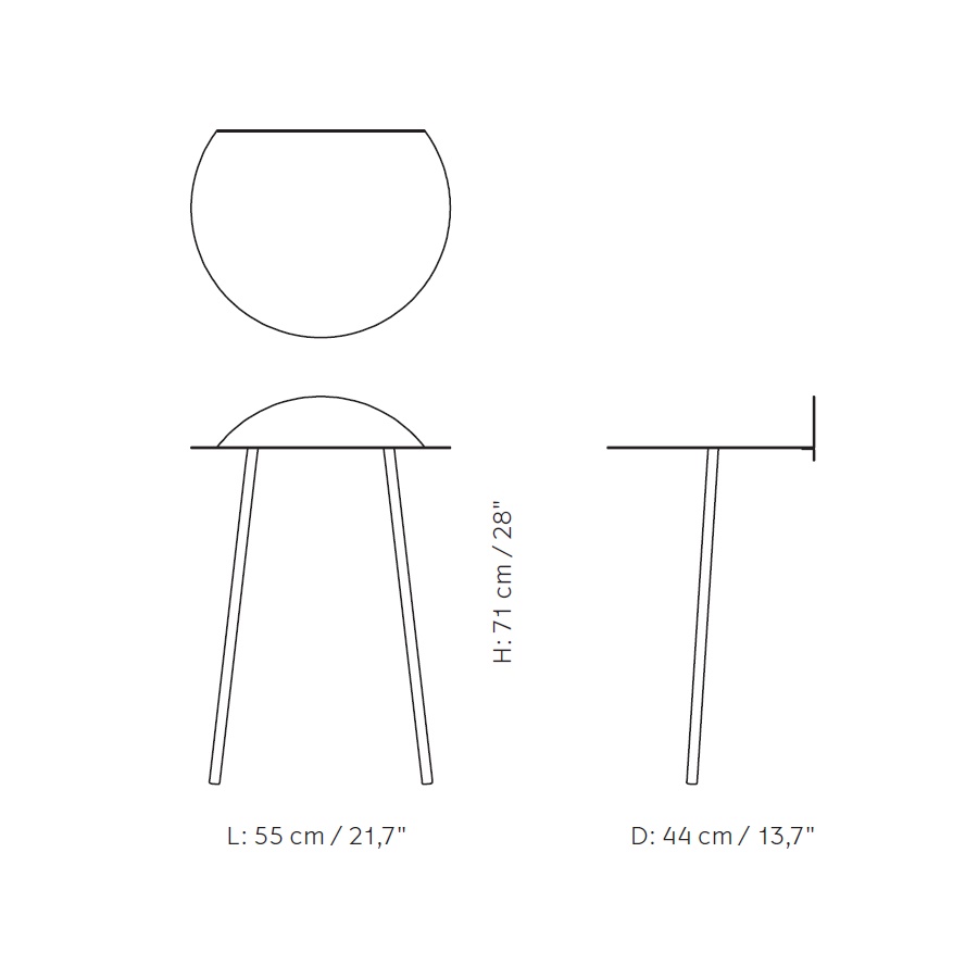 8700639 MENU Настенный стол Yeh Белый (высокий)  - Вид №9
