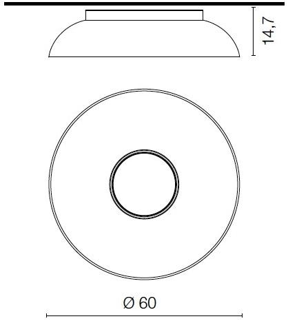 Martinelli Luce Потолочный светильник из алюминия и метакрилата с диммером Maggiolone 2891 - Вид №4