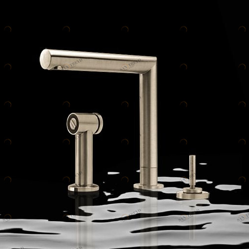 Смеситель на три отверстия 7MJA0308 Geda Nextage Juna с поворотным изливом и душем