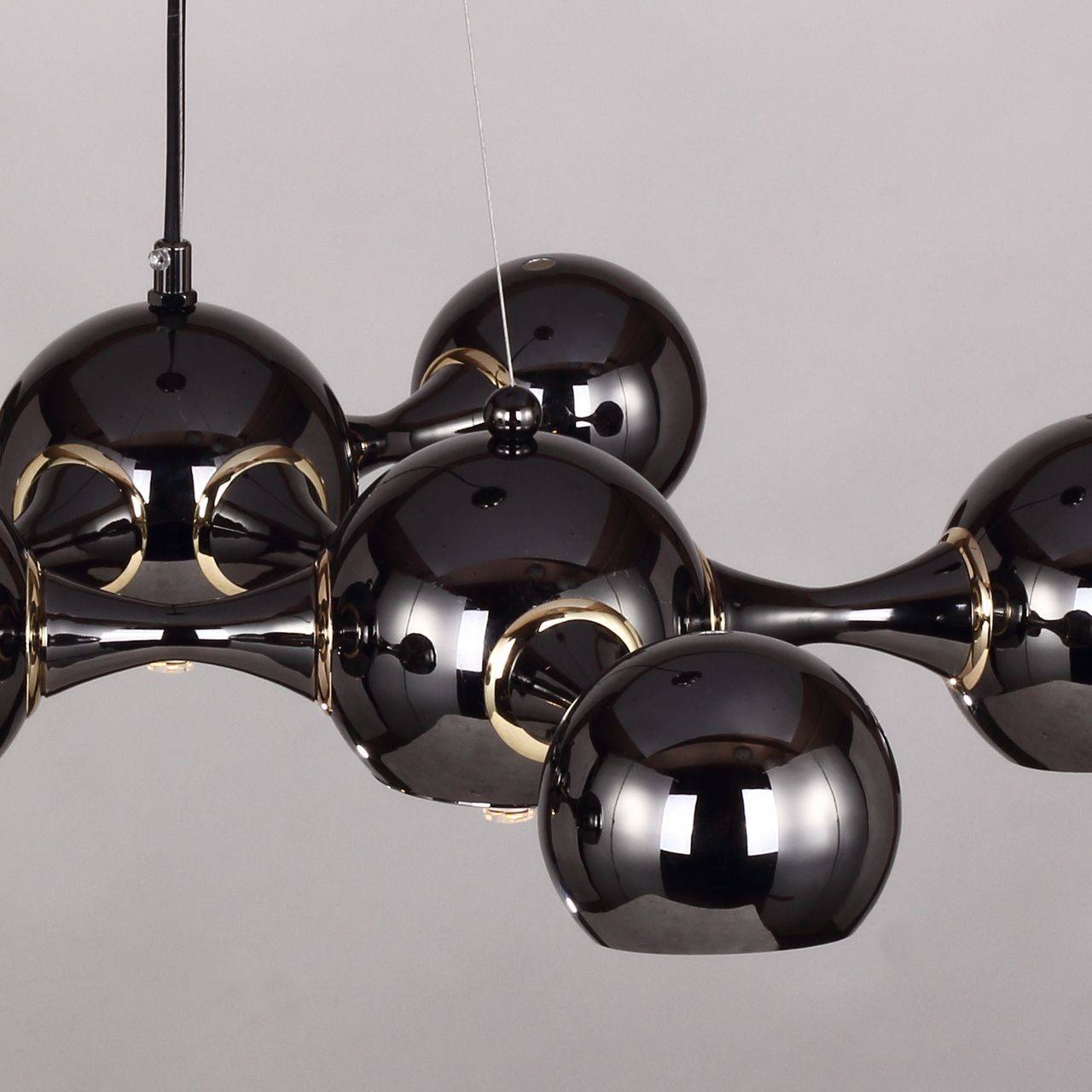 Люстра дизайнерская Cackle черная 1739-9P SUPERNW KOSMOS 057093 Черный  - Вид №1