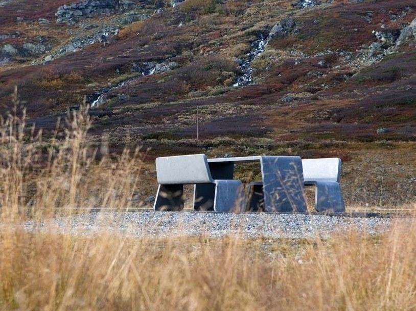 VESTRE Бетонная скамья со спинкой Kyoto sun-id-1415504 - Вид №2