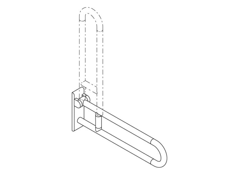 801.50D210 опорная ручка HEWI HEWI active+  - Вид №3