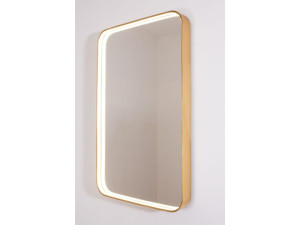 Прямоугольное зеркало со встроенным настенным освещением