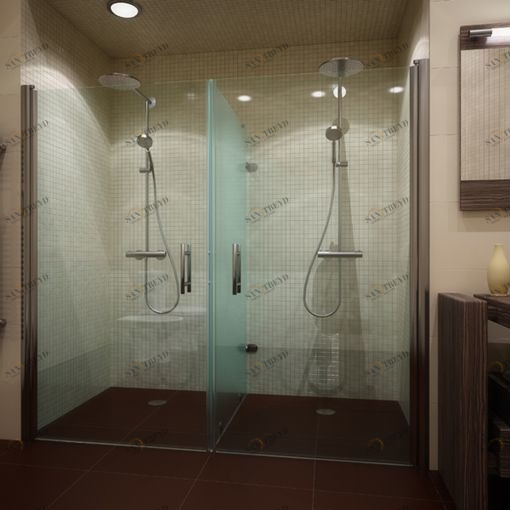 Душевая кабина 80x160 GK-103S стекло прозрачное GUTEWETTER LUX SQUARE 80X160GK103S