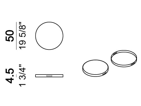 Стальной и деревянный низкий круглый садовый столик Arketipo TALAMONE ARCH-00043978 - Вид №7