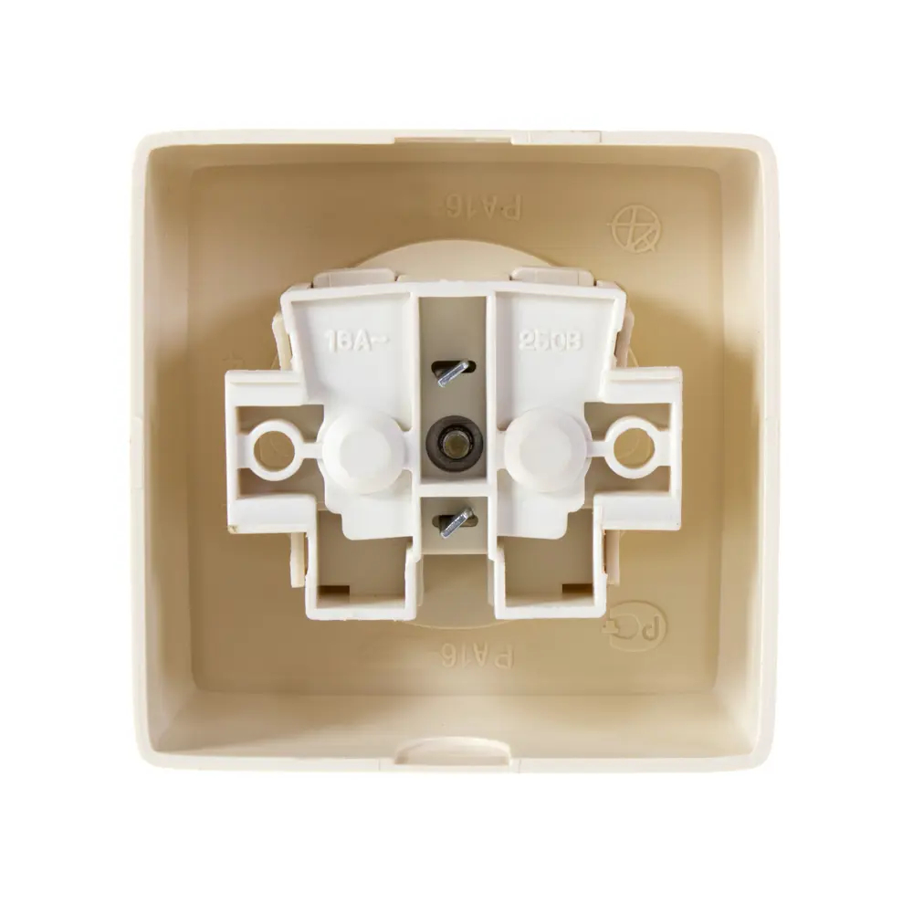 Розетка встраиваемая Reone без заземления, цвет слоновая кость STLM-2016085 - Вид №2