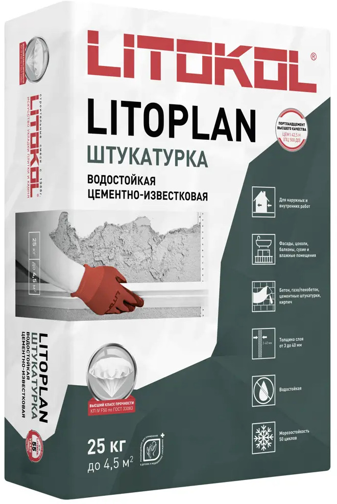 90696342 Штукатурный состав Litokol 25кг STLM-1017912