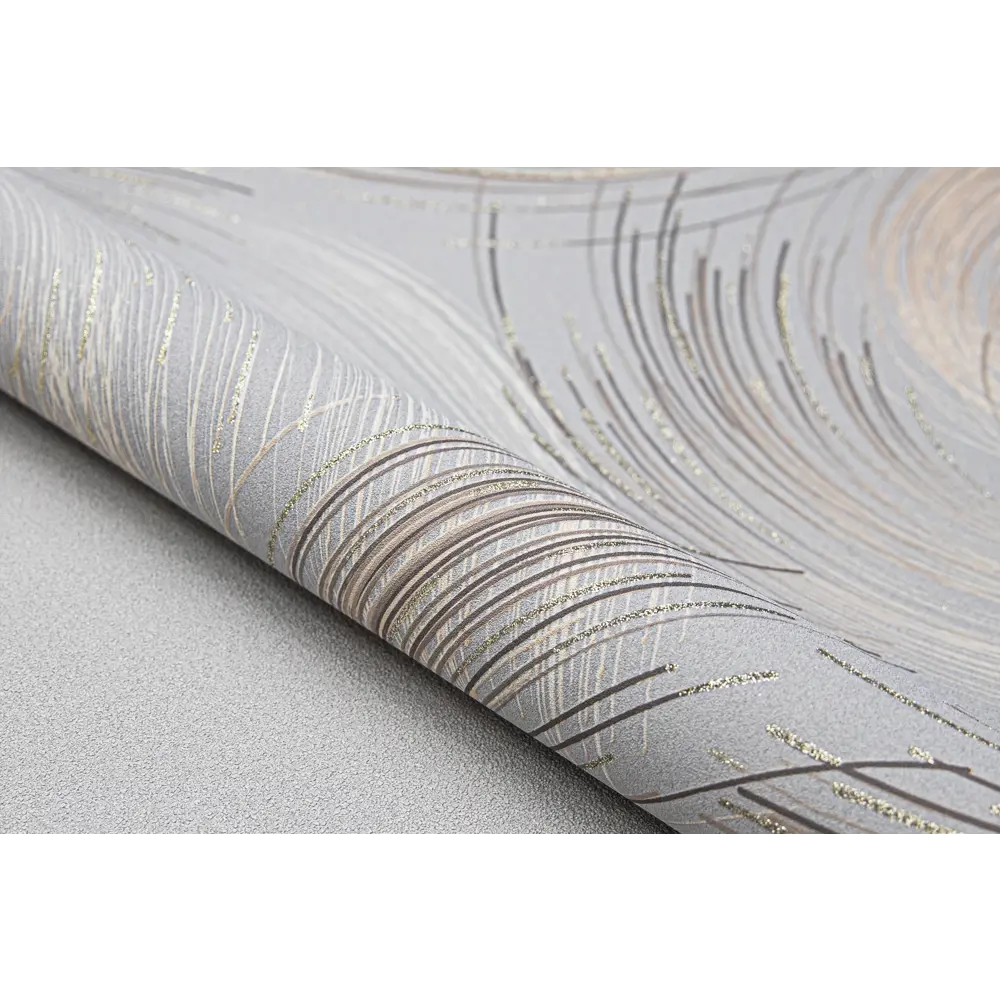 Обои флизелиновые Wallsecret Champagne серо-коричневые 1.06 м 8723-04 STLM-2102733 - Вид №3