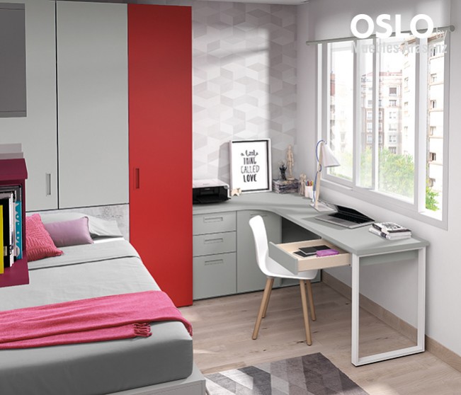 102697 Детская комната с модульной кроватью Ambiente 06 Arasanz Oslo Santreyd