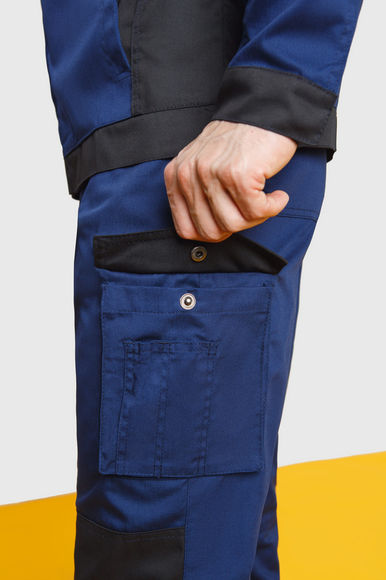 70042 Костюм  NEW темно-синий с черным STATUS  Летняя спецодежда  размер 48-50/170-176  - Вид №12