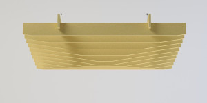 Рециркулированная пластиковая подвесная акустическая панель