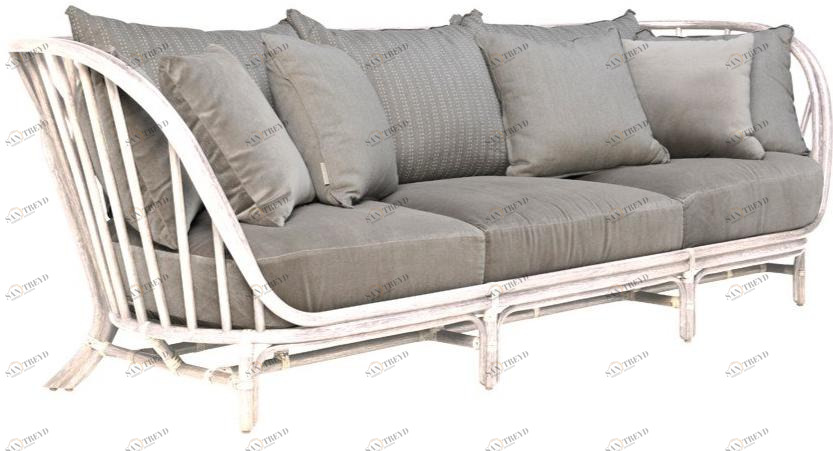 JANUS et Cie 3-х местный диван из ротанга Kyoto sun-id-1500184