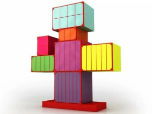 altreforme Модульный буфет из алюминия Festa mobile, parigi anni venti