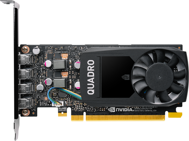 VCQP1000BLK-5 Vga nvidia p1000, 4 gb gddr5/128 bit, pci-express 3.0x16, mini displayportx2 PNY Santreyd 
