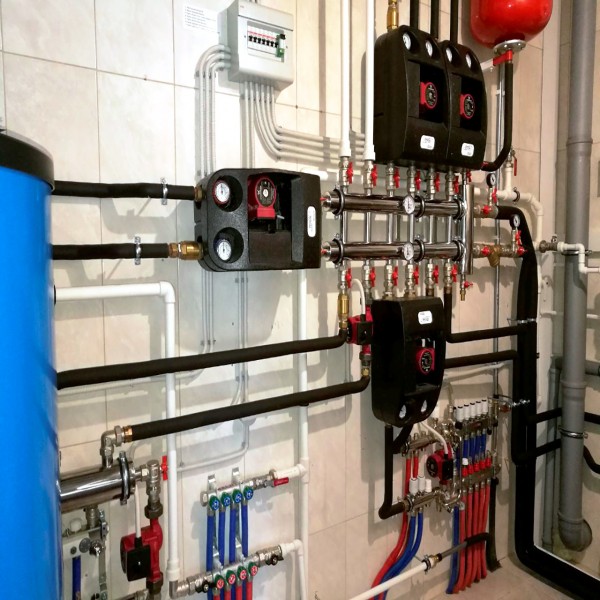 Купить Распределительный коллектор с гидрострелкой 85 кВт, 2+1 контур Прокситерм GSK3221 - Вид №6