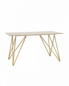 Обеденный стол золотистый 140х90 см "Сакраменто" STOOL GROUP  00-3946098 Золото