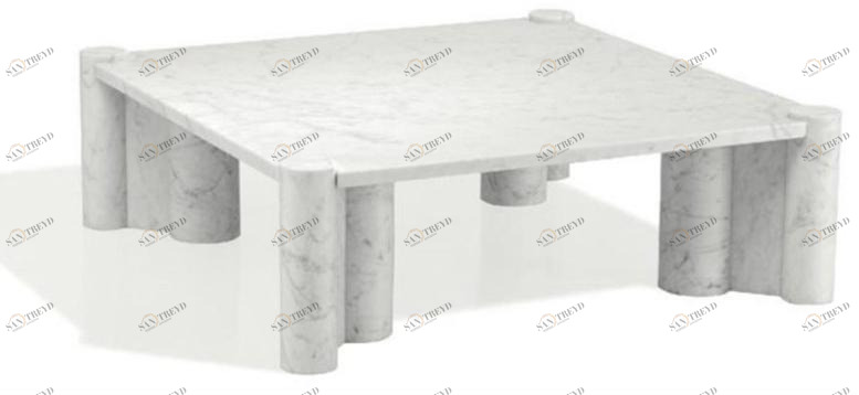 KNOLL Квадратный мраморный журнальный столик sun-id-1486879