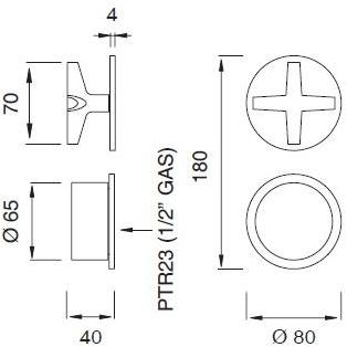 Ceadesign Душевая группа с термостатом Cross Crx 51 - Вид №1
