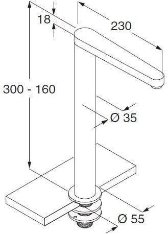Boffi Смеситель для мойки из нержавеющей стали sun-id-1434457 - Вид №2