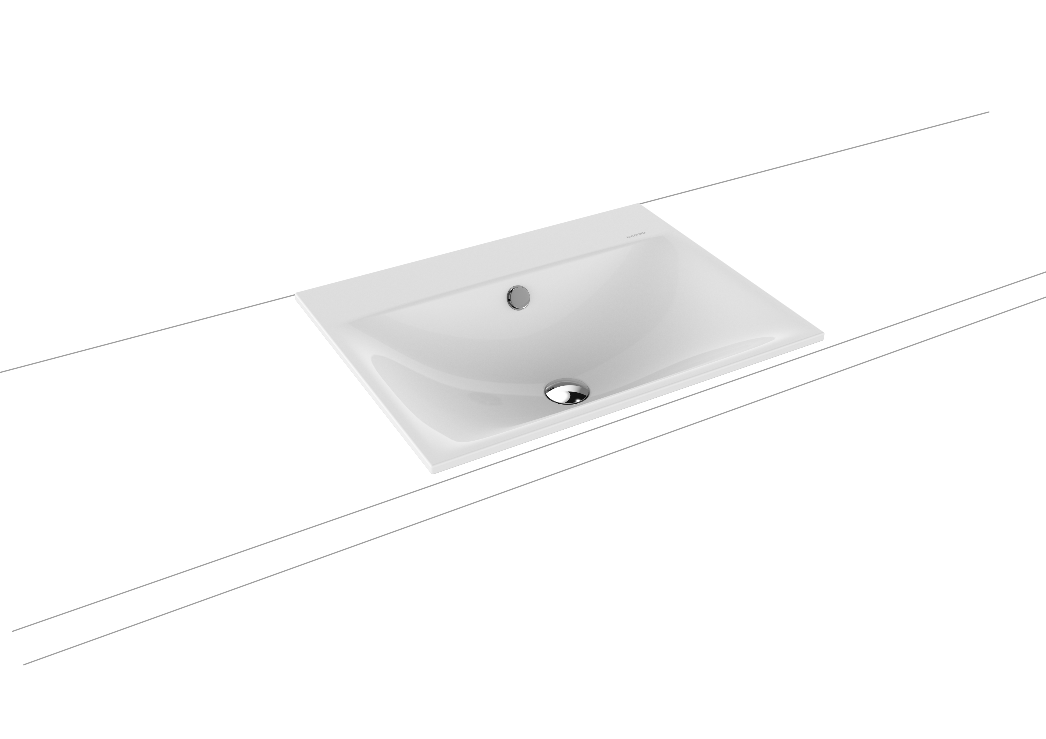 Умывальник KALDEWEI Сталь эмалированная 3039 178 черный 30393083178  - Вид №1