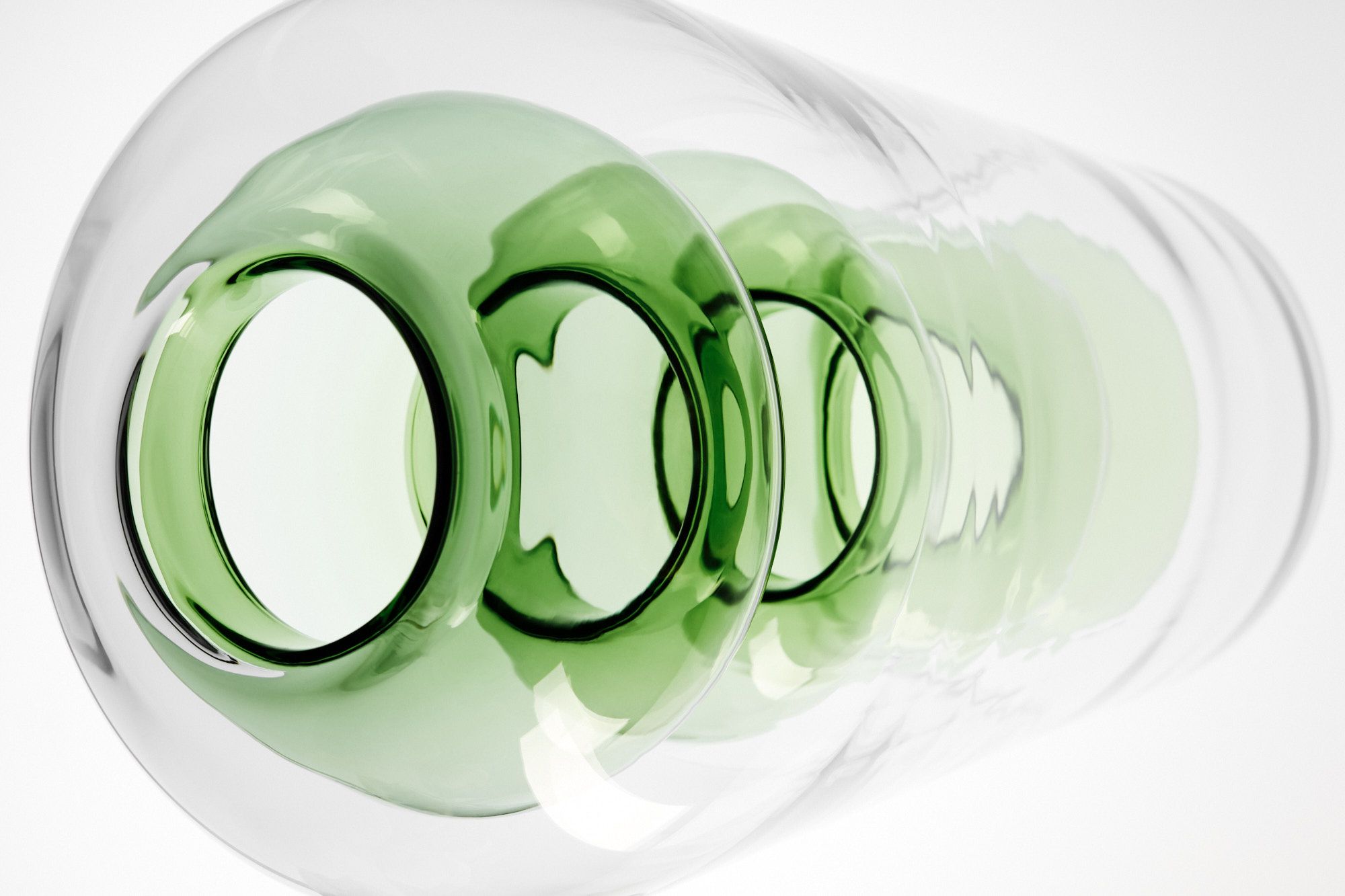 Стеклянная ваза Tom Dixon BUMP TALL GREEN ARCH-00002583 - Вид №5