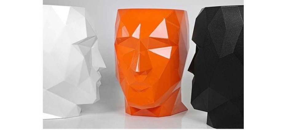 009057 Кашпо Nano матовое белое Vondom Adan - Вид №2