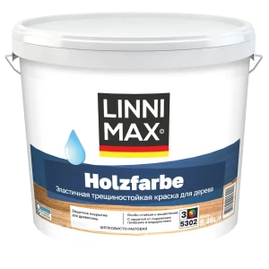 Фасадная краска LINNIMAX Holzfarbe прозрачная шелковисто-матовая 8.46 л 89379748