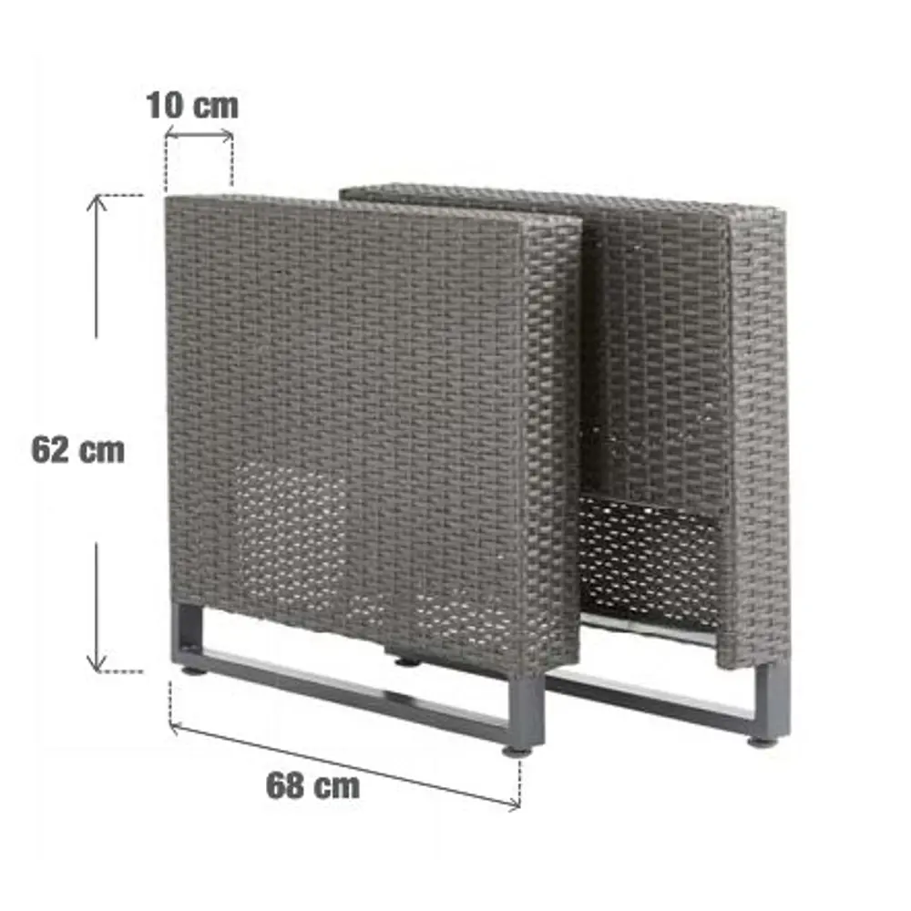 Подлокотники NATERIAL Noa Fix серые с экоплетением для садовой мебели 82509713 STLM-0028946 - Вид №9