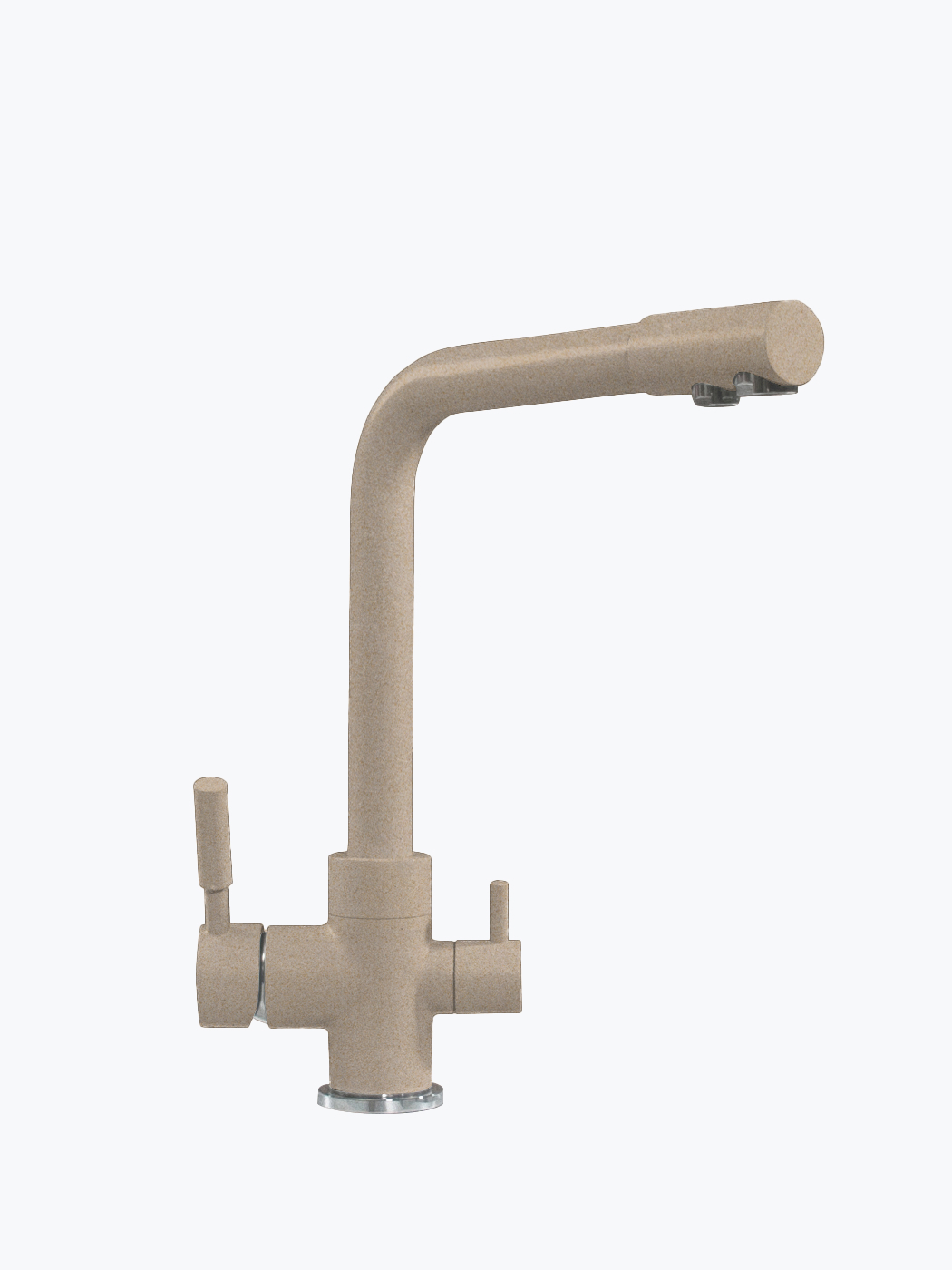 660717 Смеситель кухонный "Высокий Дуо" в тон мойки Polygran  - Вид №6