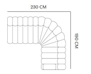 Угловой модульный садовый диван в Sunbrella® NORR11 Studio Outdoor ARCH-00112785 - Вид №11