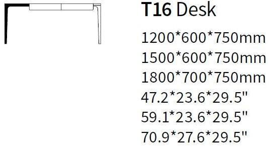 HC28 Cosmo Прямоугольный стол с ящиками Pianpian T16 - Вид №1