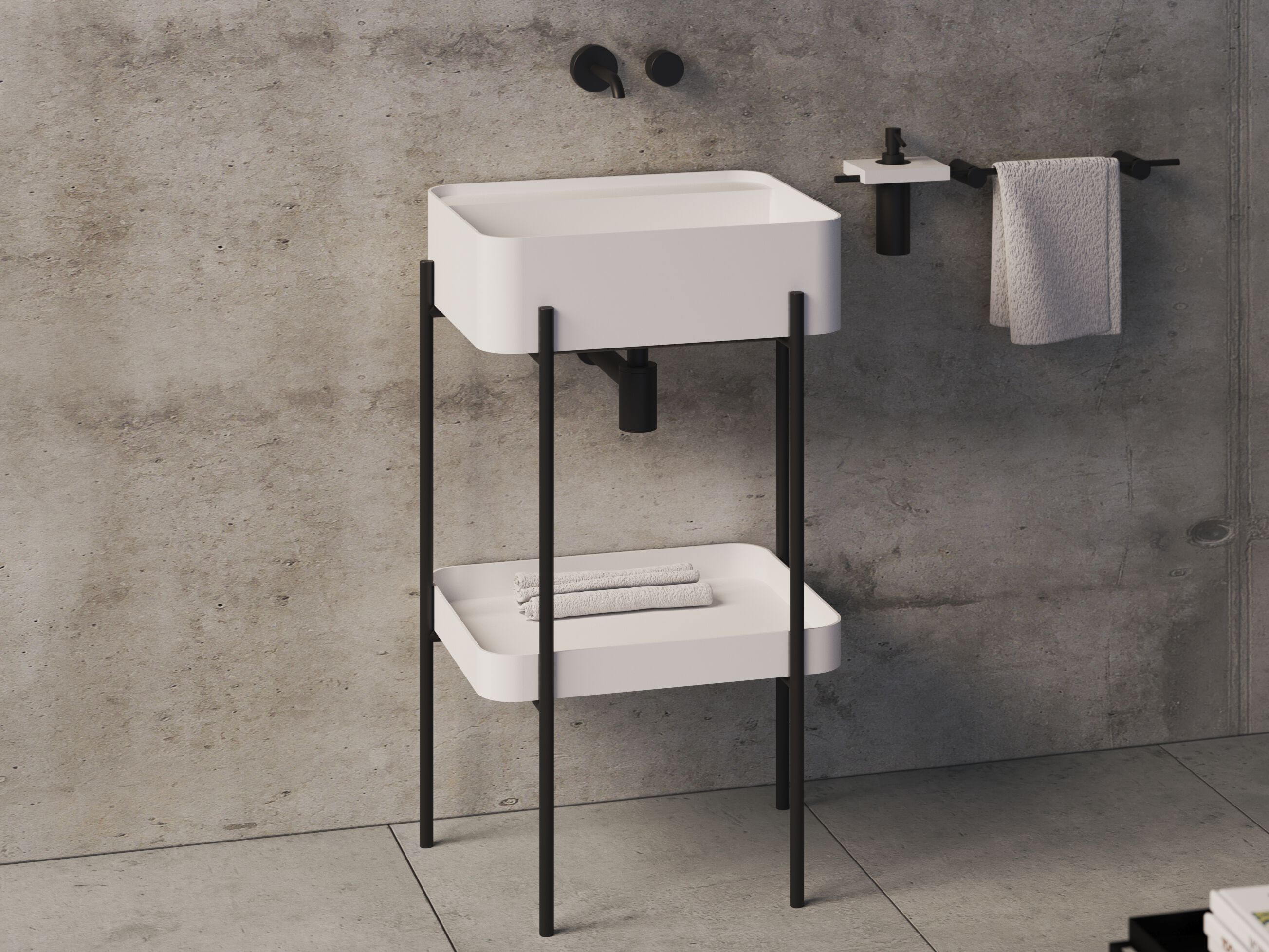 Одноместная напольная раковина GSG Ceramic Design MADRID ARCH-00120215