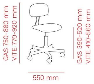 Mara Вращающийся офисный стул из экокожи с 5 спицами на колесах  121  - Вид №1