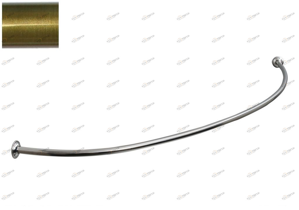 Карниз для ванны Aquanet Augusta полукруглый 170x90 бронза 00241487