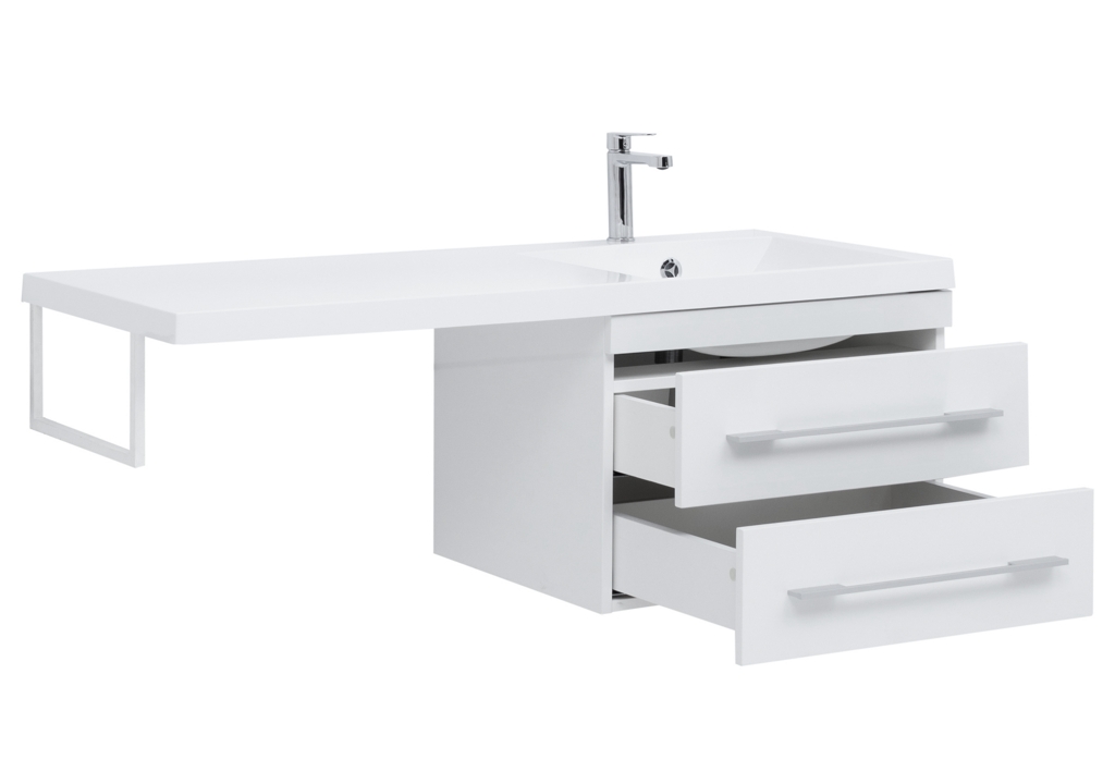Тумба с раковиной Aquanet Нота 120 R белый 0017148300239568 - Вид №3