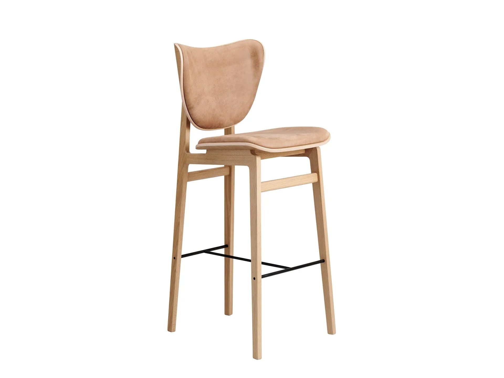 Высокий стул из кожи и дуба NORR11 Elephant ARCH-00062766