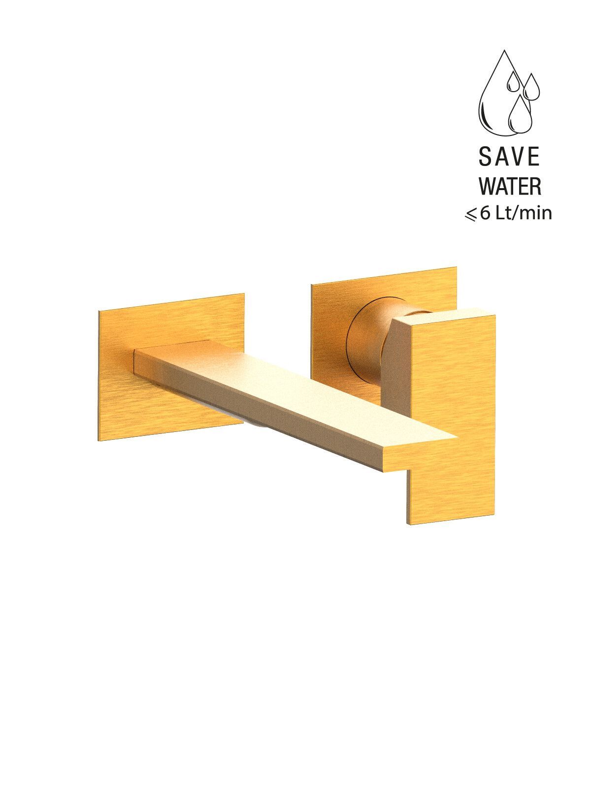 Настенный смеситель для раковины с ограничителем расхода Rubinetterie Frattini Vita Due ARCH-00078238 - Вид №17